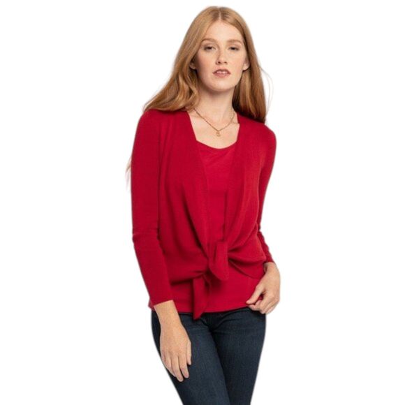 NIC+ZOE 4-Way Convertible Cardigan Red Size 1X - Picture 2 of 16